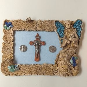 Framed Religious Jewelry Art Artisan Handcrafted One of a Kind Original Art!